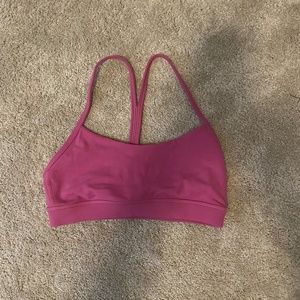 Lululemon Flow Y Nulu Bra, Pink Lychee
